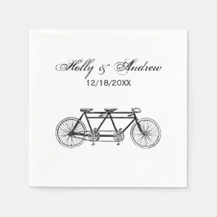 Guardanapo De Papel Bicicleta do vintage construída para