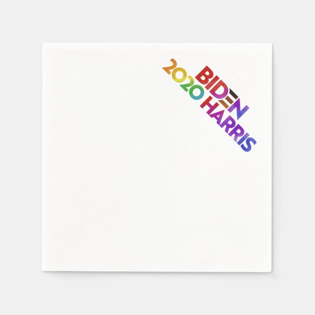 Guardanapo De Papel Biden Harris 2020 Cocktail Napkin (Frente)