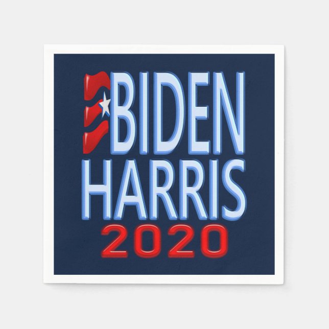 Guardanapo De Papel Biden Harris Partido Eleitoral Democrático 2020 (Frente)