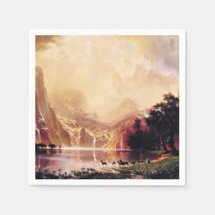 Guardanapo De Papel Bierstadt - Entre as montanhas de Sierra Nevada