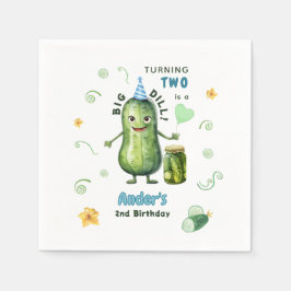 Guardanapo De Papel Big Dill Pickle Boy Birthday Any Age