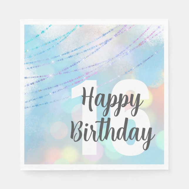 Guardanapo De Papel Big Number Bokeday Lunch Napkins (Frente)