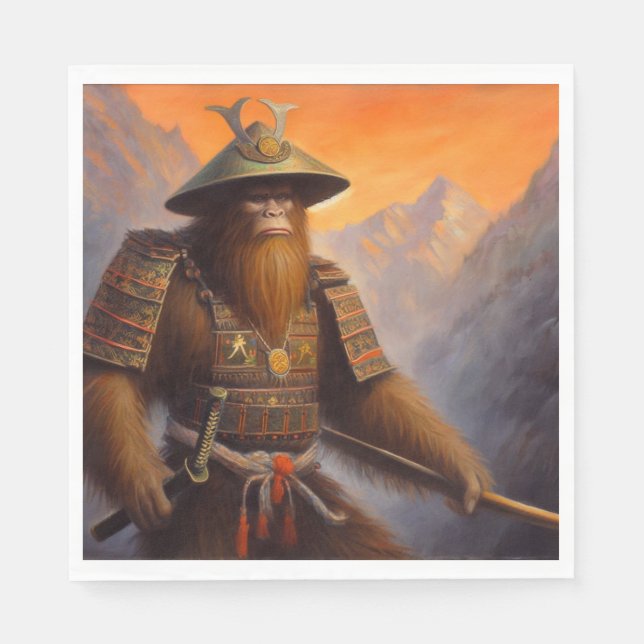 Guardanapo De Papel Bigfoot Samurai (Frente)