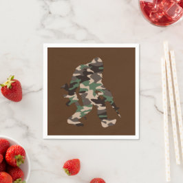 Guardanapo De Papel Bigfoot Sasquatch Camuflagem