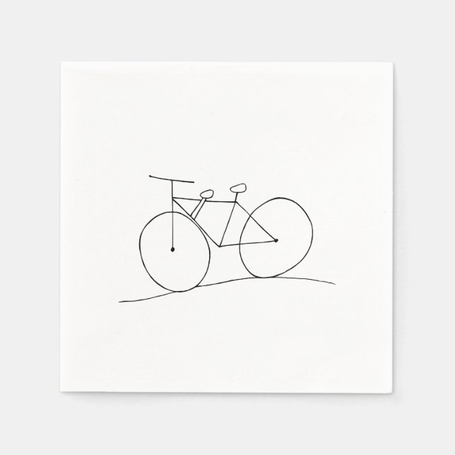 Guardanapo De Papel Bike com Dois assentos Napkins (Frente)