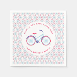 Guardanapo De Papel Bike Ilustra Partido Personalizado Moderno Napkin