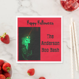 Guardanapo De Papel Biker Billy Halloween Skeleton Sangue Vermelho