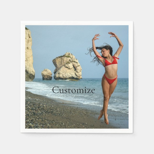 Guardanapo De Papel Bikini Model Dancing Thunder_Cove (Frente)