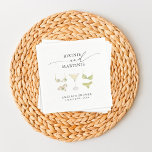 Guardanapo De Papel Bikinis & Martinis - Chá de panela Bachelorette<br><div class="desc">Esta design divertida apresenta biquínis e martinis e um tema verde.</div>