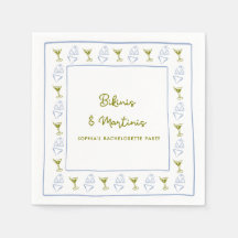 Bikinis & Martinis Festa de solteira Azul