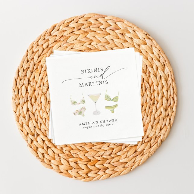 Guardanapo De Papel Bikinis & Martinis Noiva Festa de Solteira (Criador carregado)