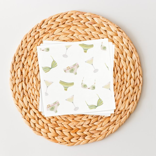 Guardanapo De Papel Bikinis & Martinis Noiva Festa de Solteira (Criador carregado)