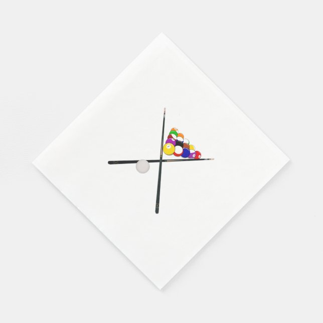 Guardanapo De Papel Billiard Balls e Piscinas (Quina)