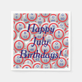 Guardanapo De Papel Bingo Balls