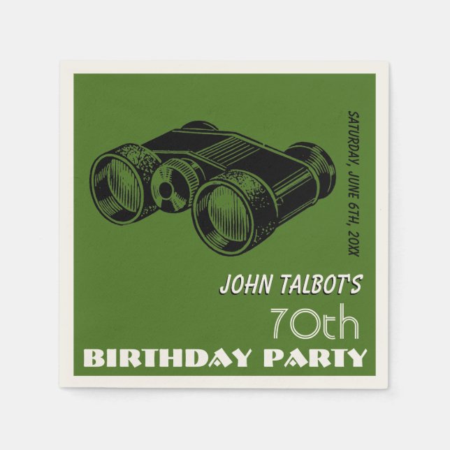 Guardanapo De Papel Binoculars 70 de Papel Napkin (Frente)