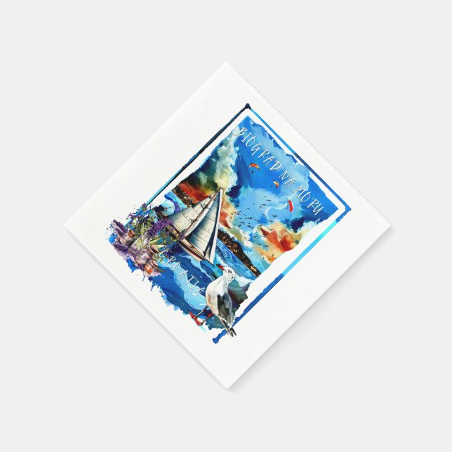 Guardanapo De Papel Biograd na Moru (Canto)