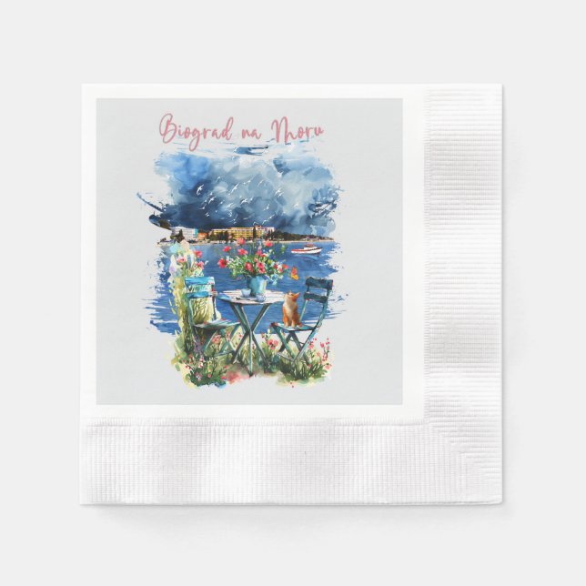 Guardanapo De Papel Biograd na moru 3 (Frente)