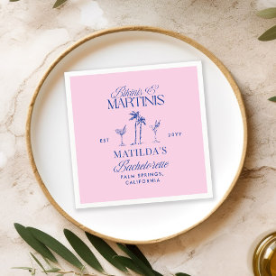 Guardanapo De Papel Biquínis e martinis Elegante despedida de solteira