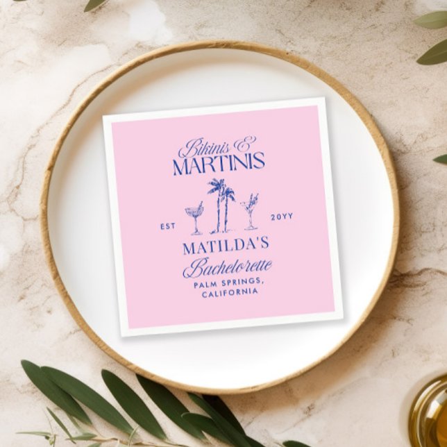 Guardanapo De Papel Biquínis e martinis Elegante despedida de solteira (Criador carregado)