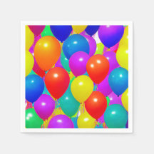 Birthday Balloon Napkins
