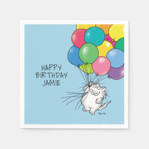 Guardanapo De Papel BIRTHDAY CATS por Sandra Boynton Napkins