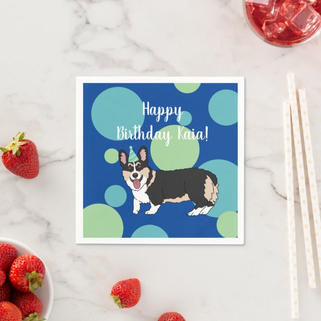 Guardanapo De Papel Birthday Corgi (Insitu)