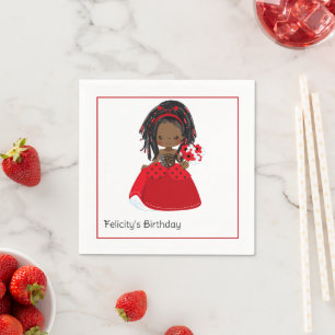 Guardanapo De Papel Birthday (Damibug) afro-americano