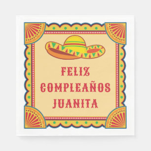 Guardanapo De Papel Birthday Fiesta Feliz Cumpleanos Napkins