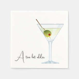 Guardanapo De Papel Birthday Martini Em Branco