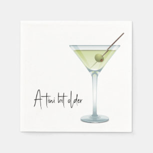 Guardanapo De Papel Birthday Martini Em Branco