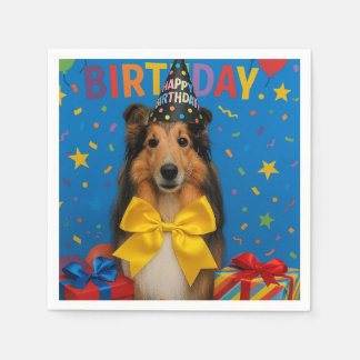 Guardanapo De Papel Birthday Party Sheltie