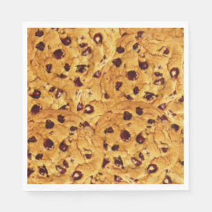 Guardanapo De Papel biscoitos com pedaços de chocolate