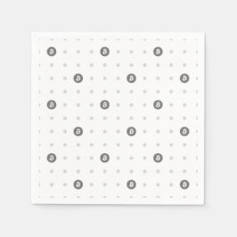 Guardanapo De Papel Bitcoin Polka Dot Paper Napkin