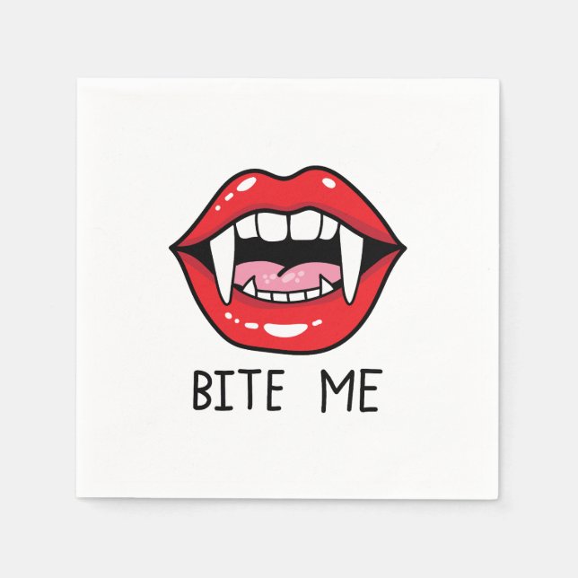 Guardanapo De Papel Bite me  (Frente)