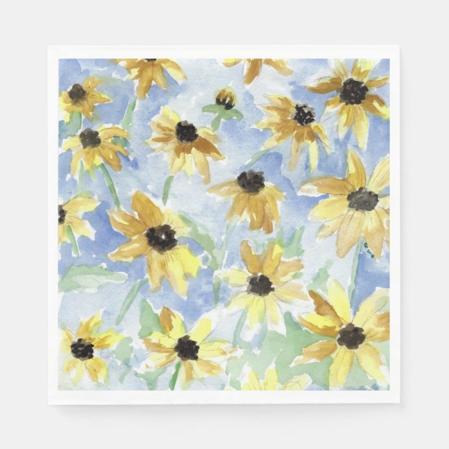 Guardanapo De Papel Black Eyed Susan Floral (Frente)