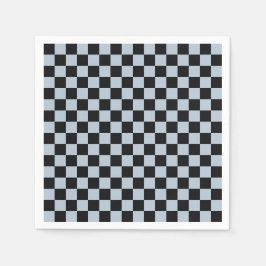 Guardanapo De Papel Black ice checkered pattern