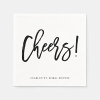 Black Rustic Hand Lettering Boias Casando Napkin