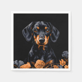 Guardanapo De Papel Black & Tan Dachshund