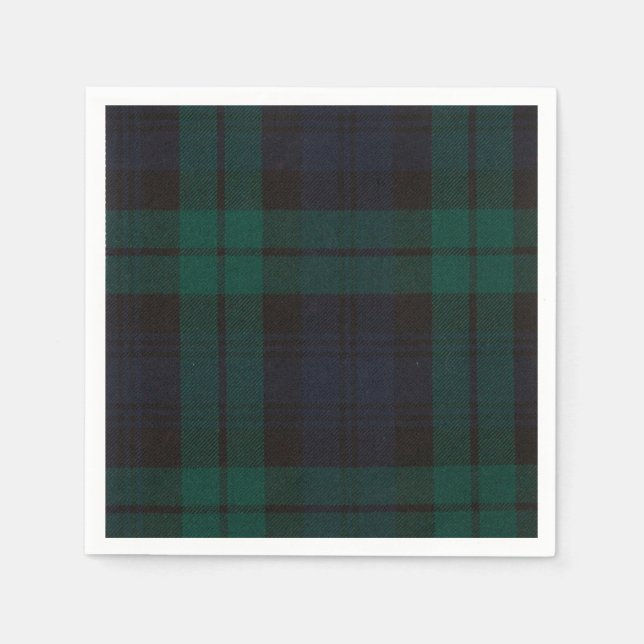 Guardanapo De Papel Black Watch Tartan (Frente)