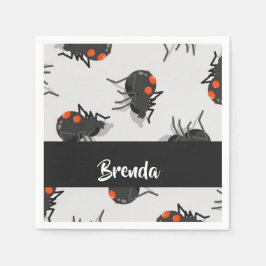 Guardanapo De Papel Black widow spider pattern