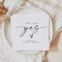 BLAIR Minimalista Boho Ela Disse Sim Chá de Noiva