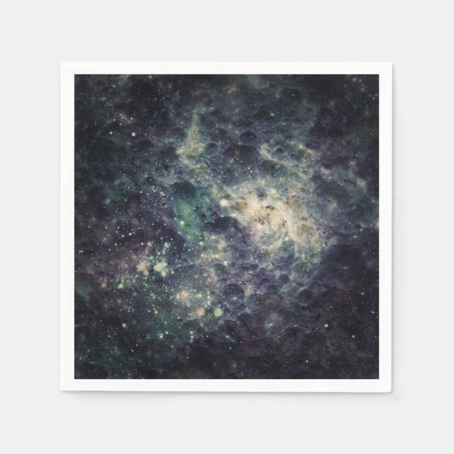 Guardanapo De Papel Bleak Galaxy Space Rock Festa de aniversário (Frente)