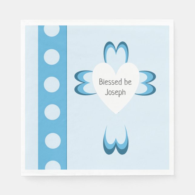 Guardanapo De Papel Blessed Baptism Paper Napkin (Frente)
