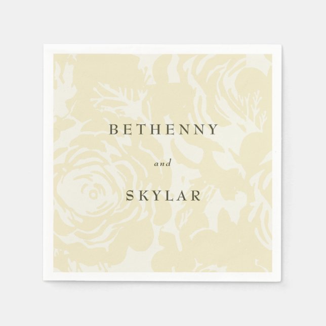 Guardanapo De Papel Blogues Dourados do ouro (Frente)