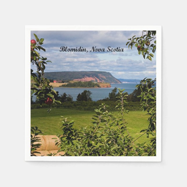 Guardanapo De Papel Blomidin, Nova Escócia, Canadá (Frente)