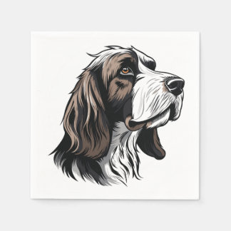Guardanapo De Papel Bloodhound dog portrait