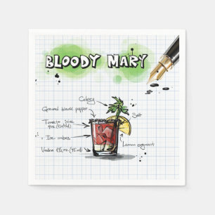 Guardanapo De Papel Bloody Mary