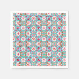 Guardanapo De Papel Blooming flower garden