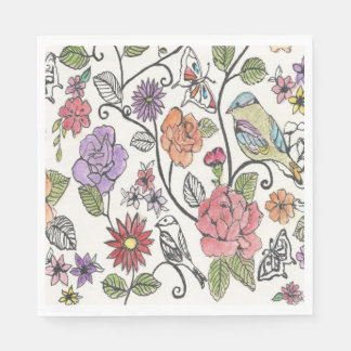 Guardanapo De Papel Bloomsbury design on Paper Napkin (Tamanho do almo