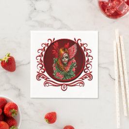 Guardanapo De Papel Blossom Gótico, o anjo das rosas.